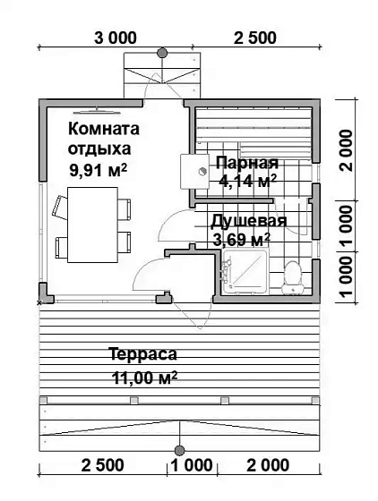 Проект бани «Парло»