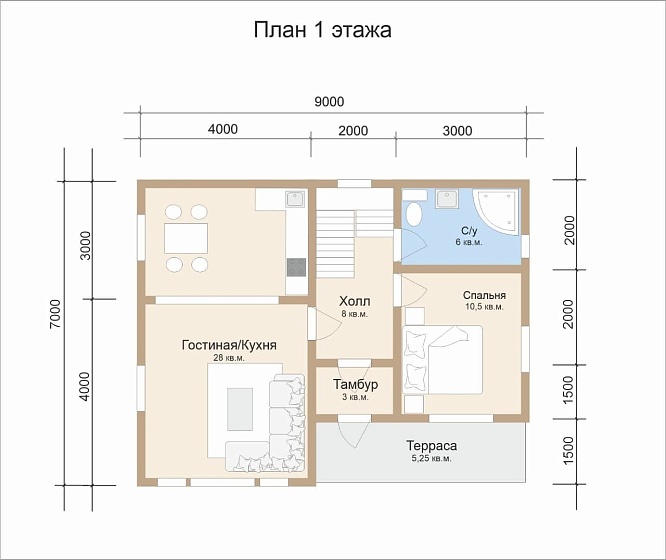 Проект каркасного дома «Гор»